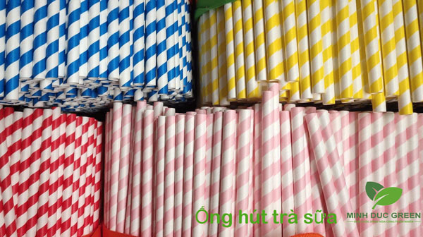 ống hút giấy trà sữa